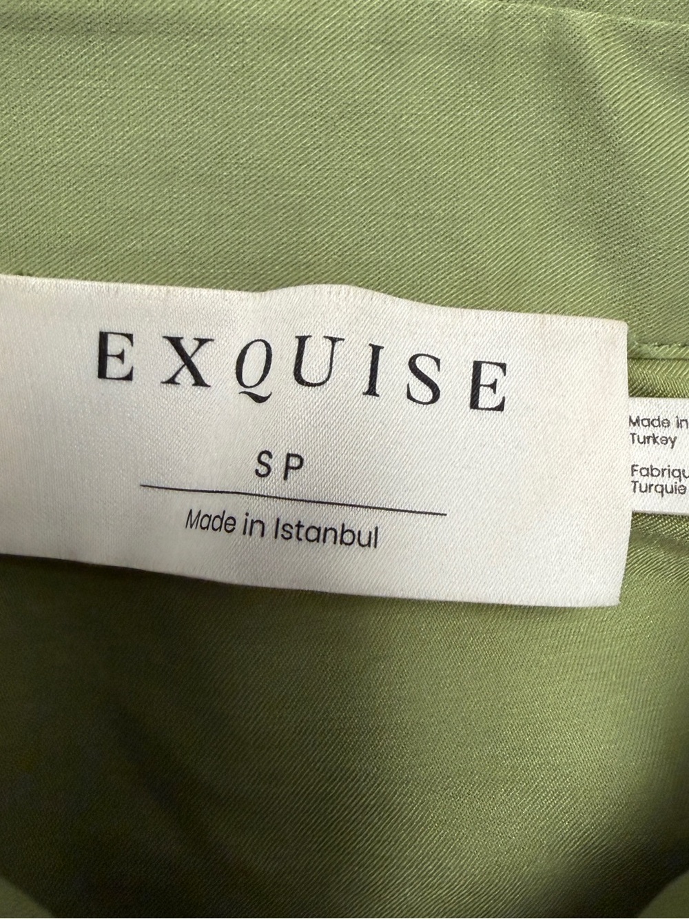 ANTHROPOLOGIE EXQUISE Tobie Colorblock Shirt Dress Women’s SP Green White NWOT - Picture 4 of 9